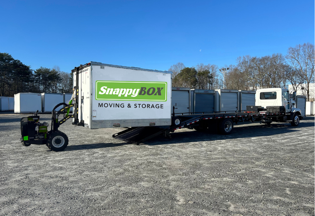 SnappyBox Truck with Container and Mule at Lot Image