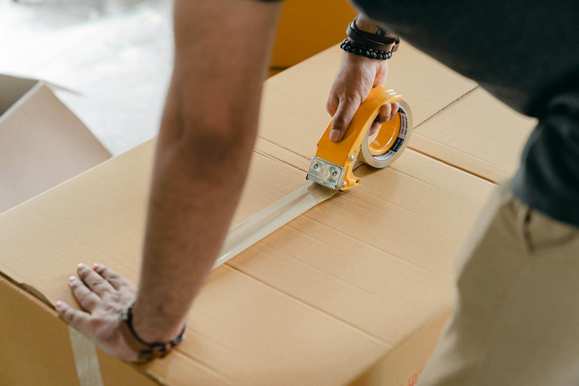 Taping a Box with Packing Tape