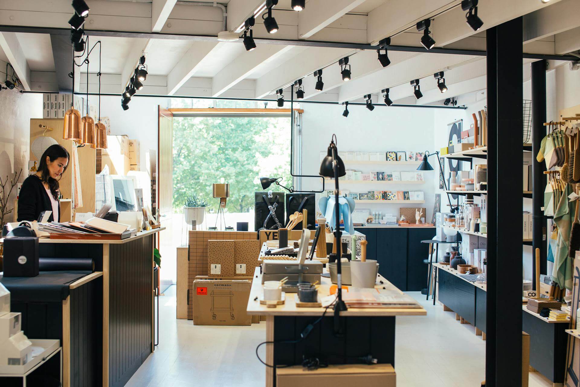 Woman working in Retail Store Gift Shop